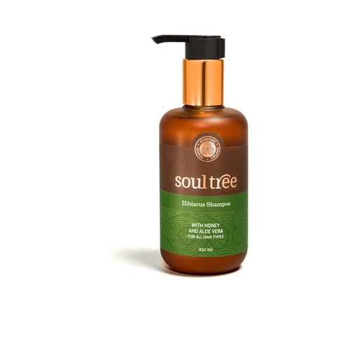 Soul Tree Hibiscus Shampoo with Honey and Aloe Vera bottle of 250 ml Shampoo